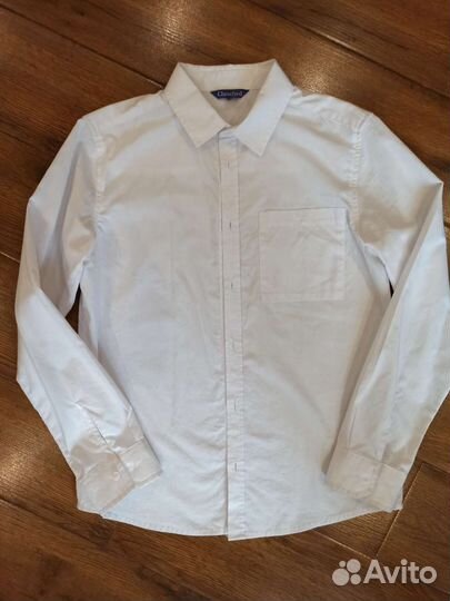 Рубашка белая для мальчика рост 146