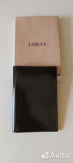 Обложка для паспорта Fabula натуральная кожа
