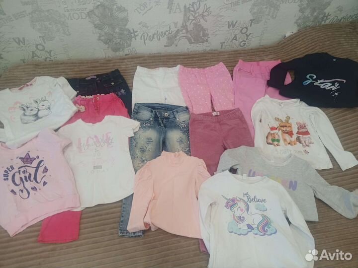 Вещи пакетом на девочку 110-116