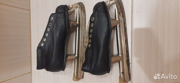 Коньки советские СССР (натуральная кожа)