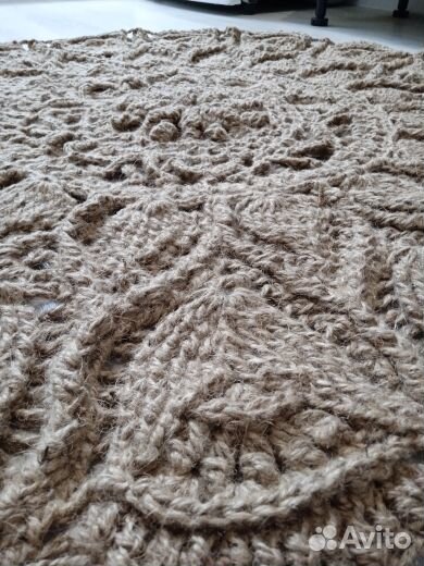 Коврик из джута ручная работа