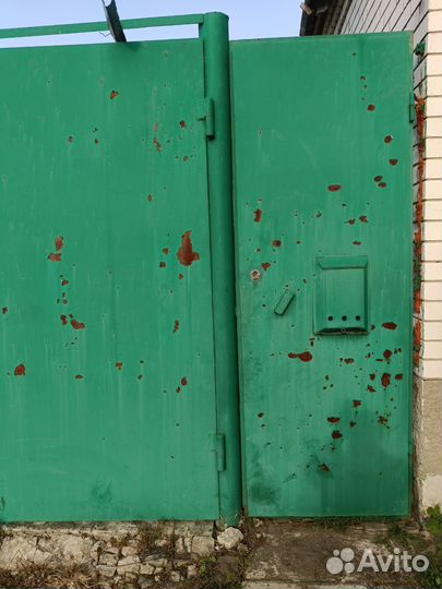 Ворота с калиткой распашные бу