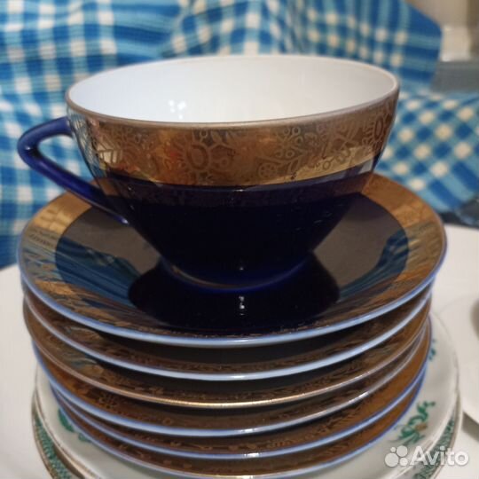 Чайные пары лфз, блюдо 17 см, штофы