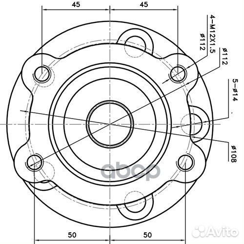 Zikmar Z89695R ступица колеса Z89695R Zikmar