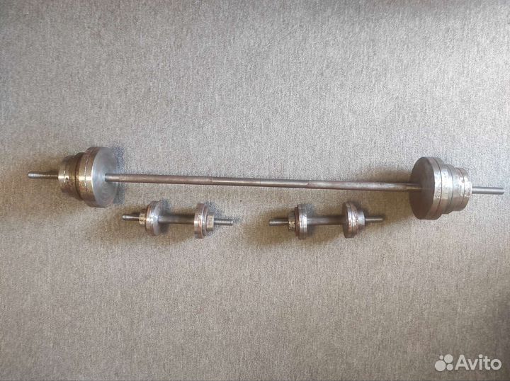 Штанга с блинами