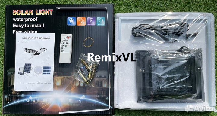 Видео 100W прожектор на солнечной батарее IP67