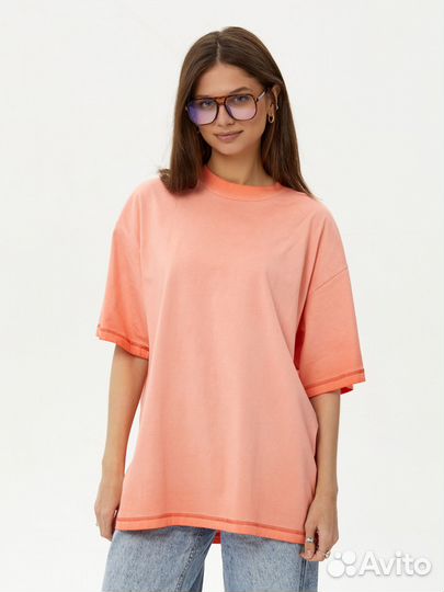 Футболка оранжевая женская