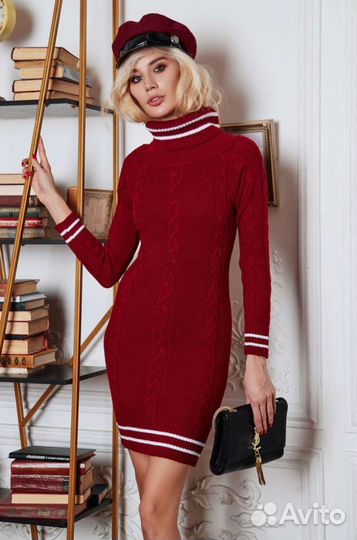 Платье теплое