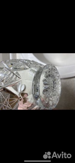 Ваза для фруктов хрустальная