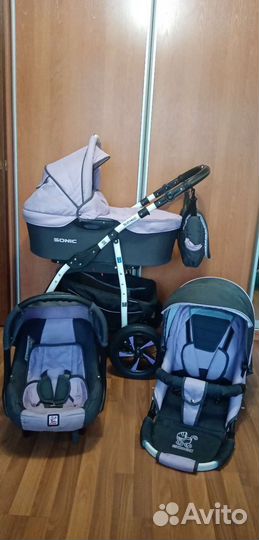 Коляска(как новая) Sonic 3 в 1