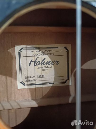 Классическая гитара hohner hc 06