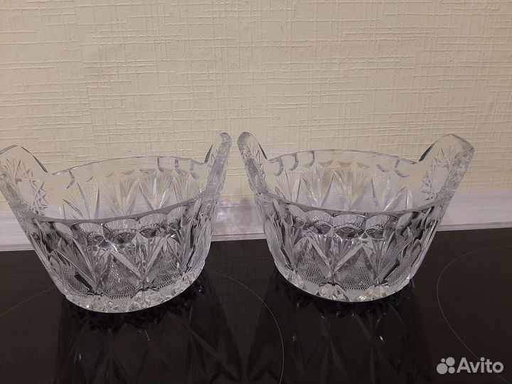 Салатники хрустальные