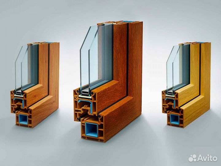 Ремонт окон, стеклопакет Однокамерный RAL85099