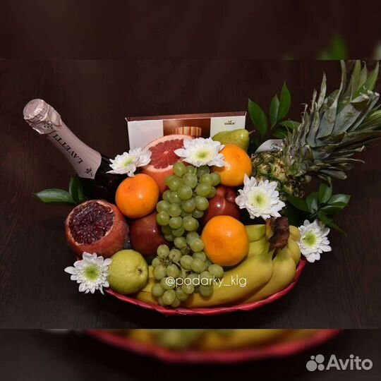 Фруктовые букеты и корзинки