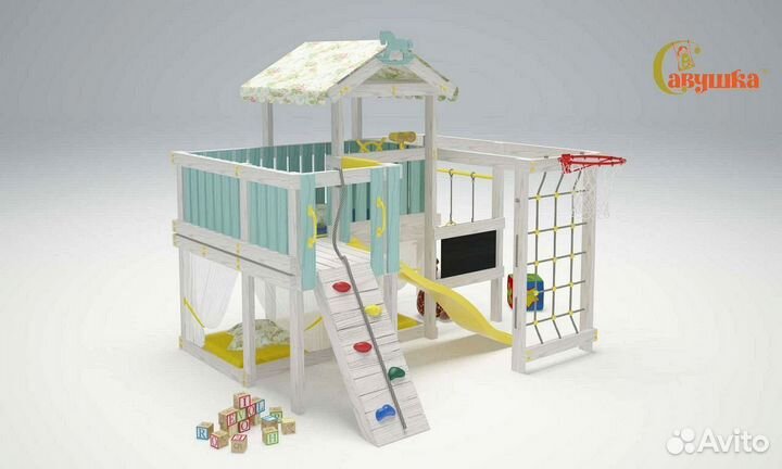 Детский комплекс для дома домик балкон