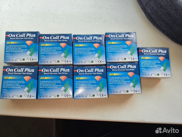 Тест полоски on call plus он колл плюс 50 шт