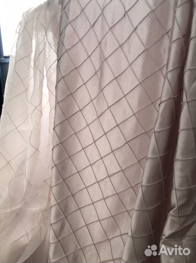 Комплект шторы и тюль компаньон