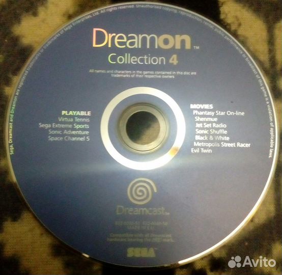 На SegaDC диск в формате GD-rom