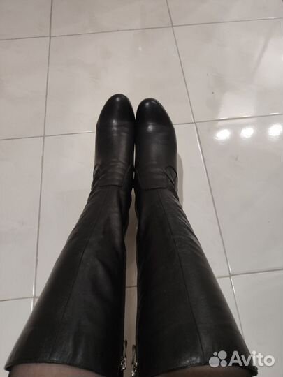 Сапоги кожаные 39