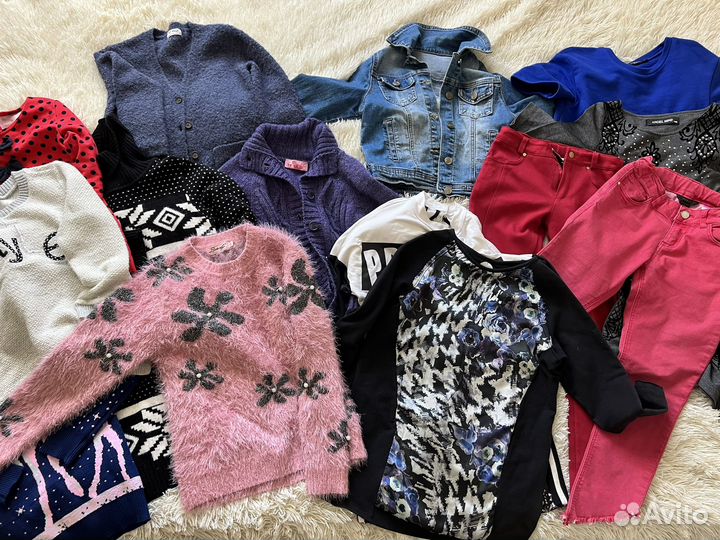 Детские вещи пакетом на девочку 128-134-140