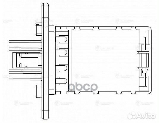 Резистор ssangyong/chevrolet kyron/actyon/aveo