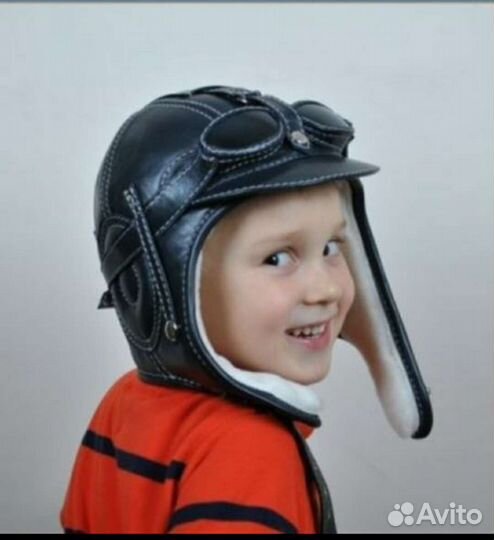 Шапка зимняя- шлем пилота SturnanKids тм Морозко