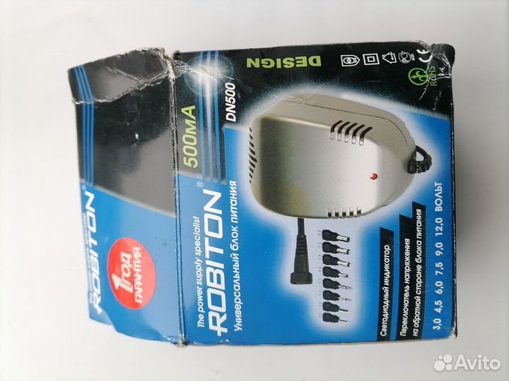 Блок питания Robiton DN300 3-12v 0,3А