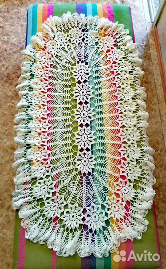 Скатерть вязанная крючком