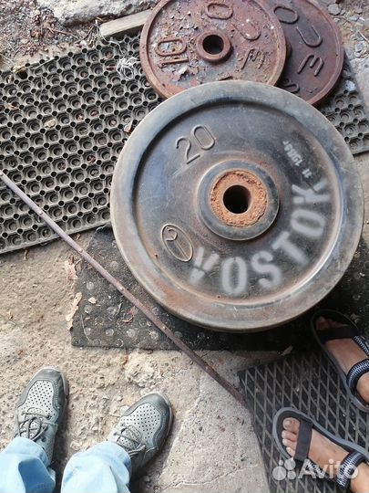 Блины для штанги олимпийский размер
