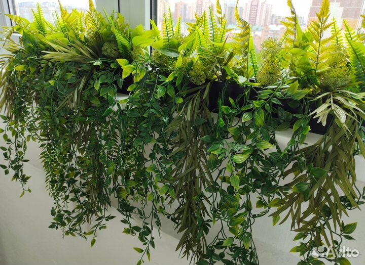 Искусственная трава осока искусственные цветы