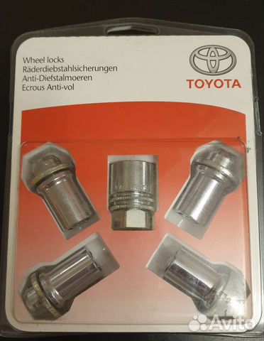 Комплект секреток для дисков Toyota оригинал