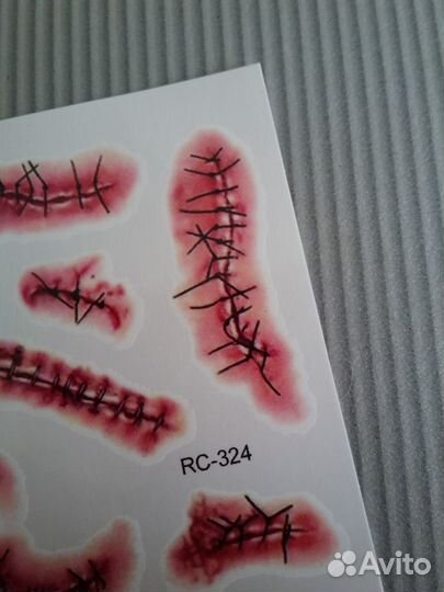 Временные переводные татуировки Шрамы