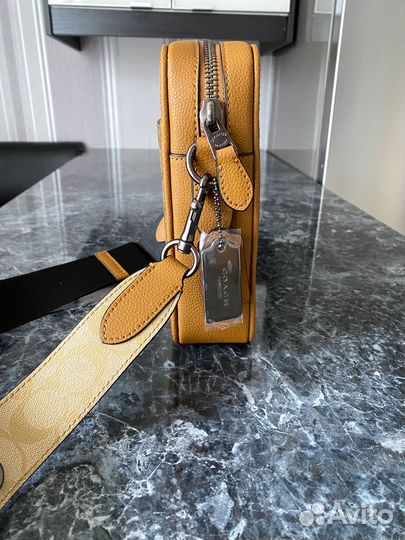 Сумка мужская Coach натуральная кожа