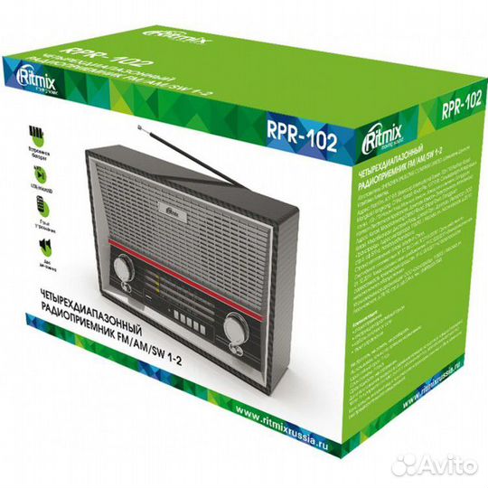 Радиоприемник Ritmix RPR-102 Новый. Магазин