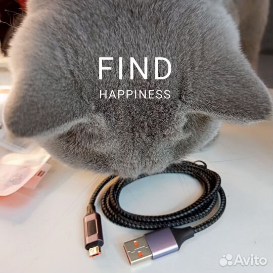 Кабель зарядки с дисплеем. Провод type-c, iPhone