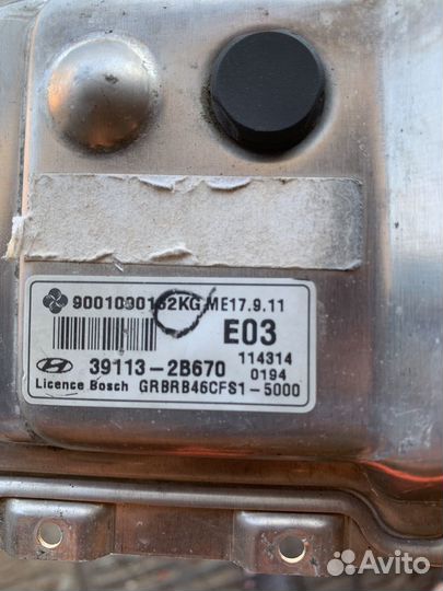 Эбу двигателя солярис 1, киа рио3. 1.4 МКПП