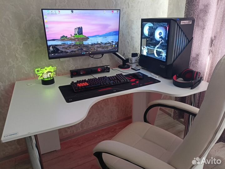 Игровой компьютер в сборе