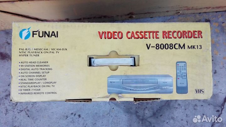 Коробка от видеомагнитофона funai V-8008CM MK13