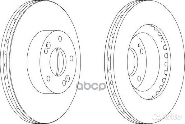 Диск торм. KIA sportage 2.0, 2.7/ hyundai ix35 2.0
