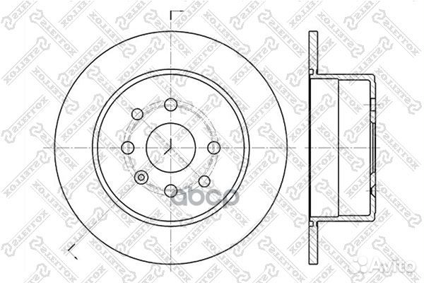 6020-3619-SX диск тормозной задний Opel Vectra