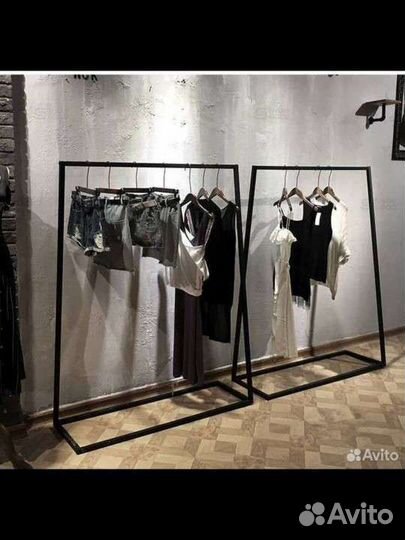 Вешалка напольная, рейл, вешало, стойка для одежды