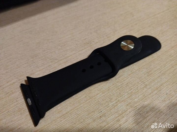 Ремешок для Apple Watch силикон черный 42/44