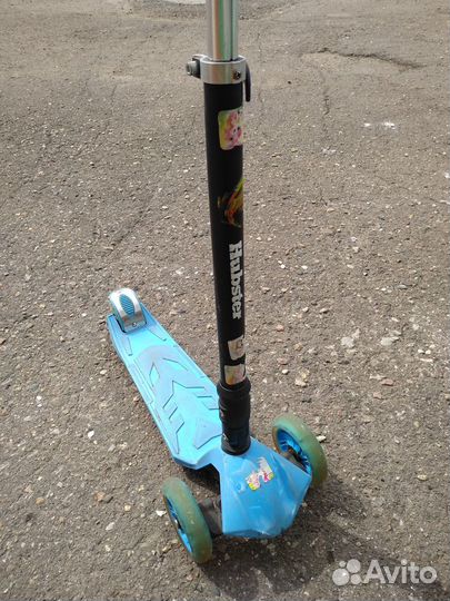 Самокат детский трехколесный светящиеся колеса