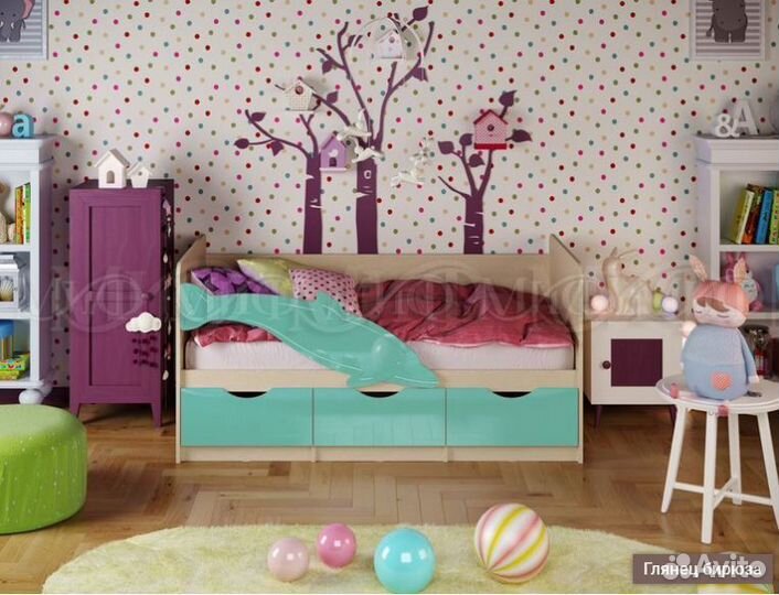 Детская кровать Дельфин/Дельфин-1