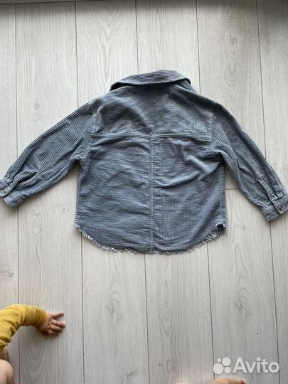 Джинсовая рубашка zara для девочки 128