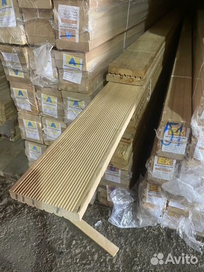 Террасная доска из лиственницы 27х140 кат аб