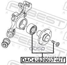 Подшипник ступицы DAC43820037-KIT DAC43820037-K