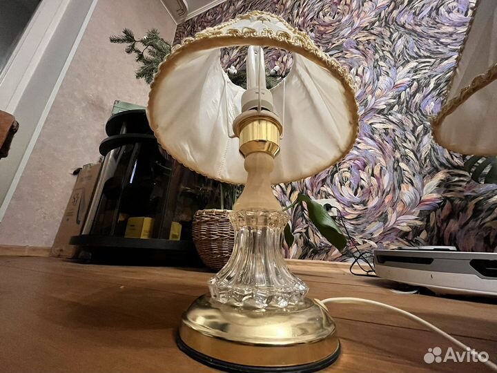 Светильник оникс прикроватный бу