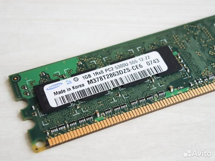 Озу dimm DDR2 Samsung M378T2863DZS-CE6 1 GB