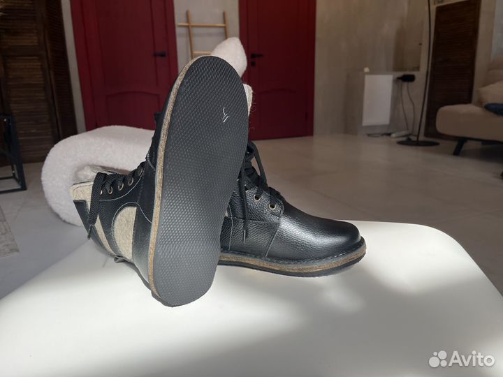 Берцы зимние натуральные